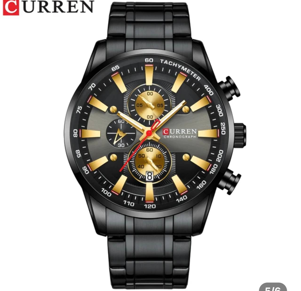 CURREN 8351 Men Sport Quartz Wristwatch Fashion Business Quartz Watch Male Clock Chronograph Stainless steel Wrist Watch