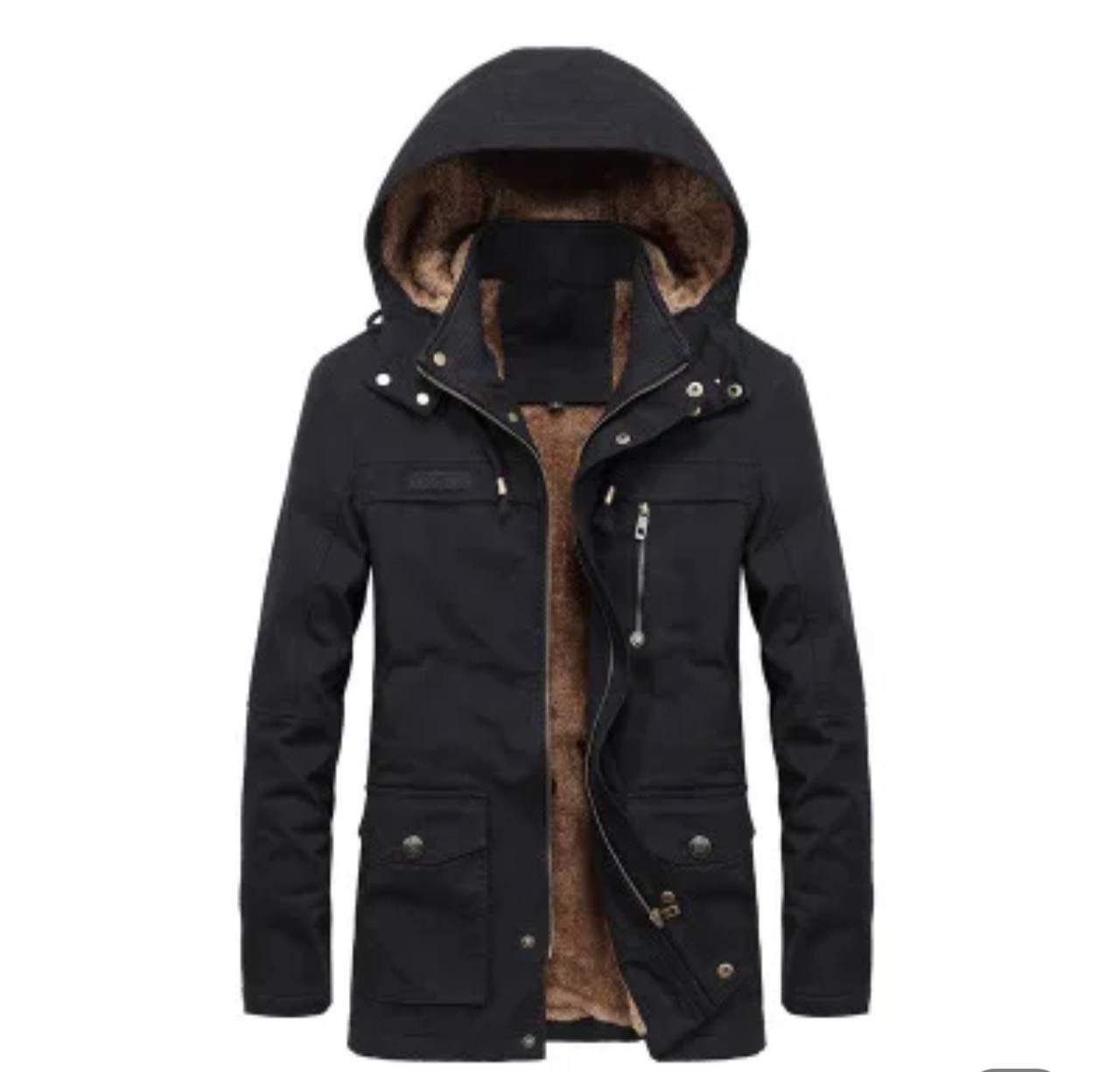 New Winter Jacket Men Thicken Warm fur Hooded Parka Coat Fleece Men's Jackets Outerwear Overcoats Size M~5XL Thick Warm Jacket