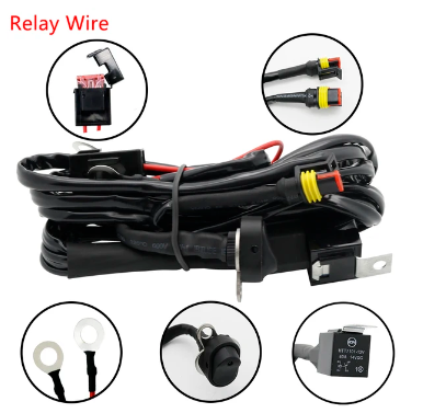For BMW Motorcycles LED Fog Light Lamp Wiring Harness Relay Wire For BMW R1250GS ADV F800GS R 1250 GS LC