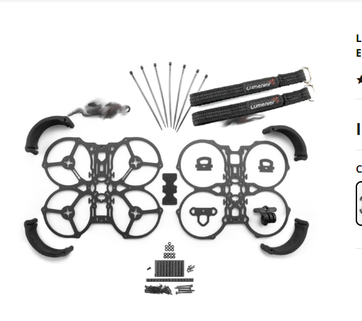 Lumenier QAV-PRO Micro Whoop 2.5" Cinequads Edition - Frame Kit