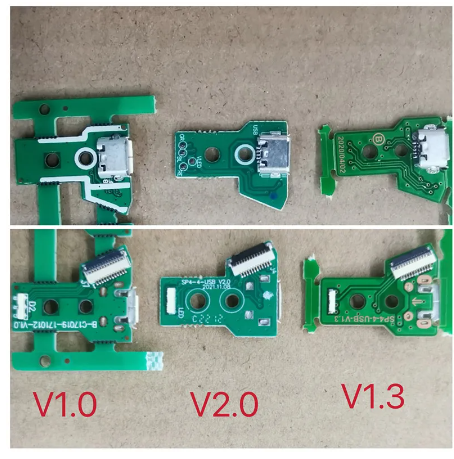 100pcs/lot for Ps4 Not Original Gamepad Controller Micro Usb Charging Socket Board 1.0 1.3 2.0