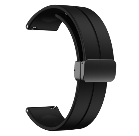 20 22mm Magnetic D Buckle Band For Samsung Galaxy Watch 3 45mm 41mm/Galaxy Watch 46mm 42mm/Active 2 44mm 40mm/S3 Silicone Strap