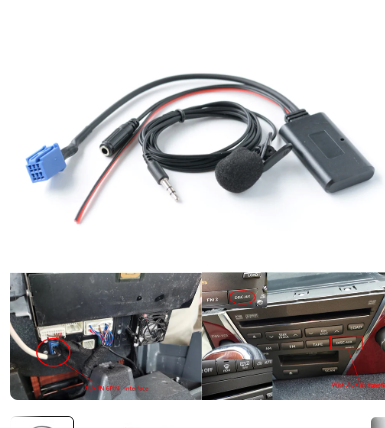 Car Bluetooth 5.0 Module Handsfree Aux Audio Adapter Cable For Lexus I 50 06-08 For Toyota Music Adapter Radio Bluetooth Cables