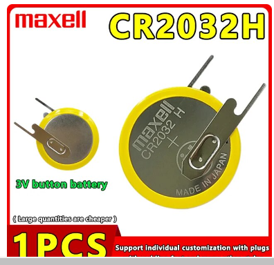 1PCS Maxell Brand New Original Japanese Button Battery CR2032H LIR2032 3V High Capacity Button Battery With Welding Legs