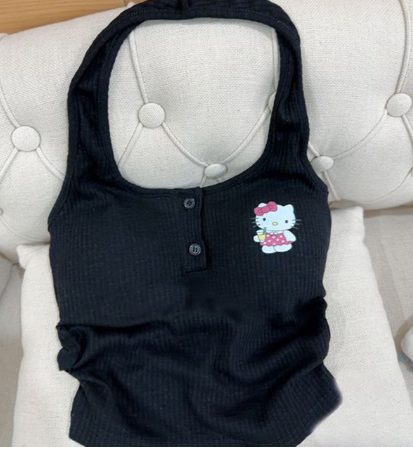 Sanrio Hello Kitty Blue Pink Tank Tops For