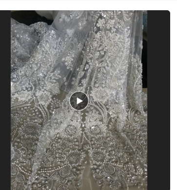 CiCi-1306.4007 embroidered Mesh Tulle fabric Factory price sequins Nigerian lace fabrics