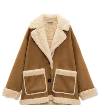 Winter new fur integrated double-sided fleece coat coat