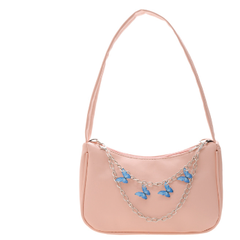 Women‘s Handbag Butterfly Chain Bag New Luxury Designer 2023 Trend Armpit Bag Candy Color Female Shoulder Bag Ladies Shopper