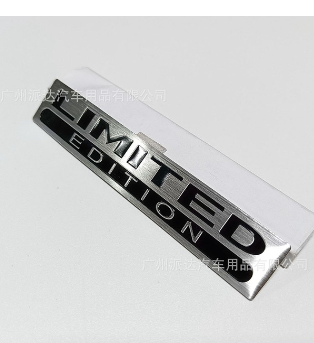 3D Metal Silver Black Logo LIMITED EDITION Emblem Car Fender Badge Trunk Decal LIMITED EDITION Stikcer Accessories