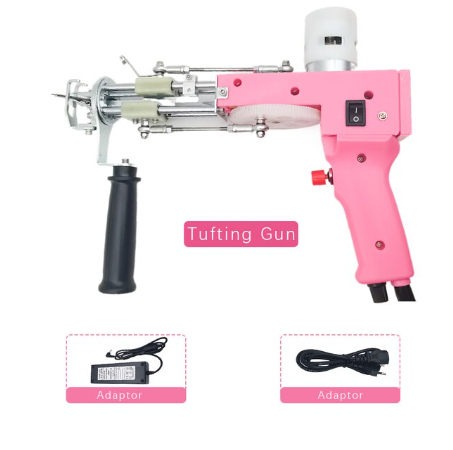 Tufting Gun 2 IN 1 Electric Carpet Tufting Gun Can Do Both Cut Pile and Loop Pile Hand Gun Carpet Weaving Flocking Power Tools