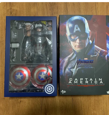 In-stock Endgame Captain America Steve Rogers Original Hot Toys Marvel Avengers 1/6 Anime Action Figure Collection Model Toys