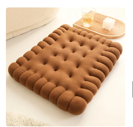 Real life Biscuit Shape Plush Cushion Soft Creative Pillow Chair Car Seat Pad Decorative Cookie Tatami Back Cushion Sofa Home