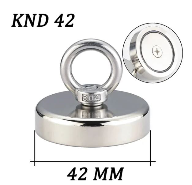 Super Strong Magnets Set Neodymium Magnet Hook Kit With Countersunk Hole Eyebolt Magnetic Hooks Salvage Fishing Magnet Searcher