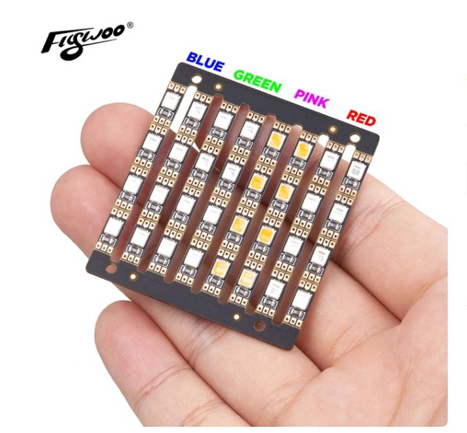 4Pcs 4*10mm FLYWOO Arm LED Board Light 1/2 Bits 1-4S