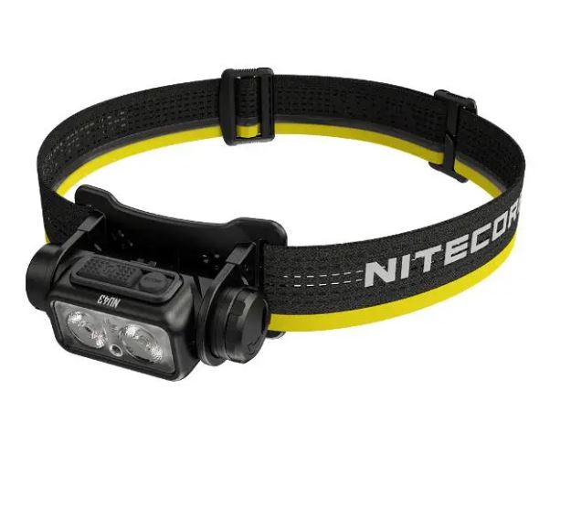 NITECORE NU43 Rechargeable Headlamp White & Red Light Lantern Outdoor Camping Headlight Flashlight Built-in 3400mAh Battery