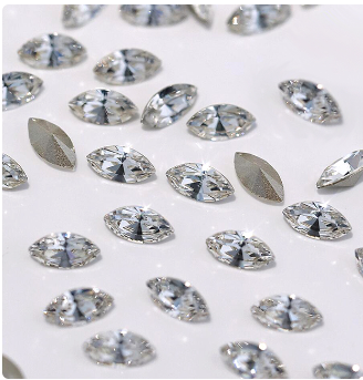 CTPA3bI New K9 Crystal 10PCS Mix Size Navette Fancy Stone Glass Strass Crystal Sew On Rhinestones DIY Garment Nails Art Jewelry