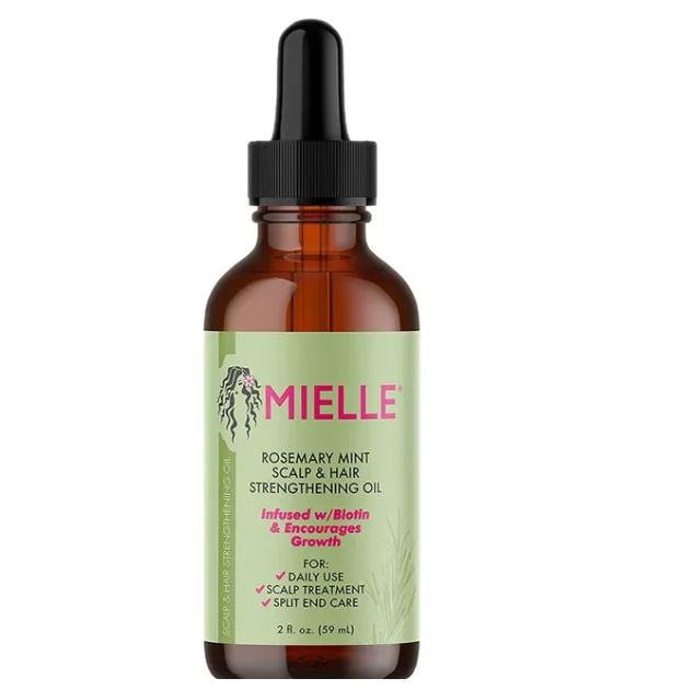 Hair Growth Essential Oil Rosemary Mint Hair Strengthening Oil Treatment Dry Mielle Organics Split Ends Hair Essential Oil