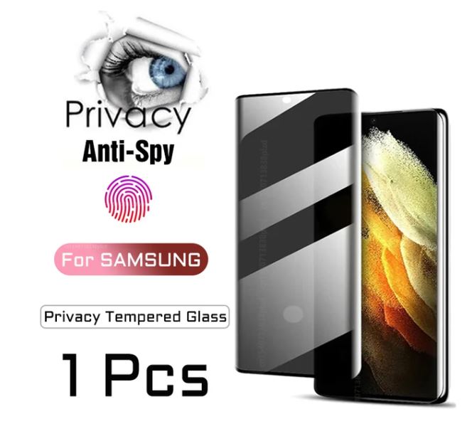 Privacy or HD Tempered Glass For Samsung Galaxy S24 S23 S22 Ultra Anti Spy Screen Protectors S21 Plus Note 20 Note20 Luxury 5G