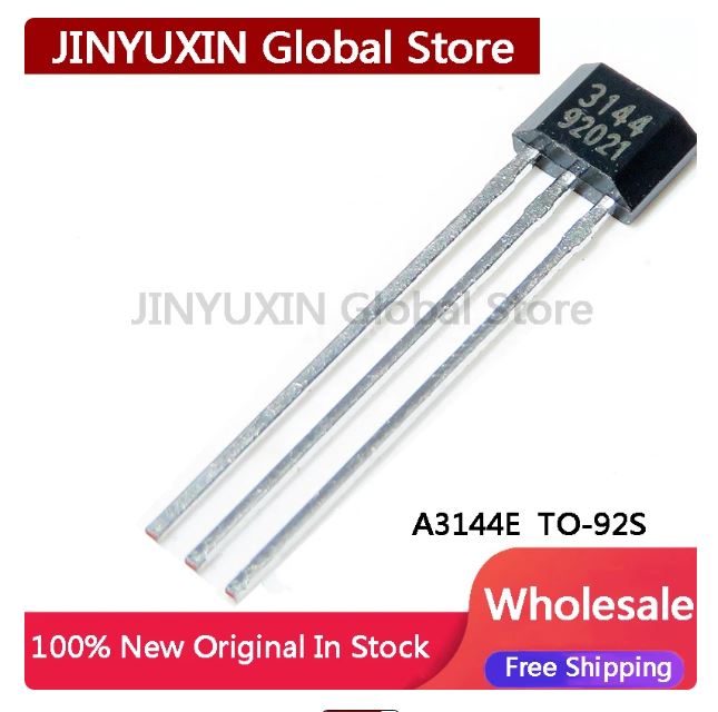 20-100Pcs NEW A3144 A3144EUA A3144E OH3144E 44E Hall Effect Sensor 3144 TO-92S In Stock Wholesale Free Shipping