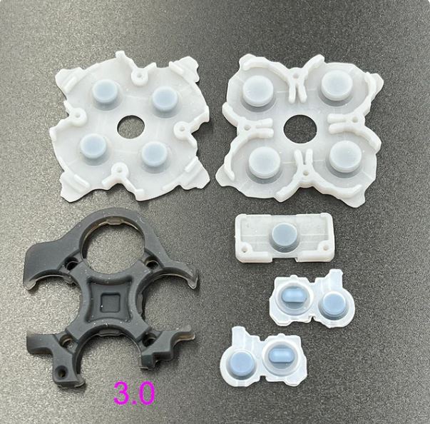 100sets V1.0 2.0 Original Or OE, For Playstation 5 Rubber Conductive Button Pads For Dualsense PS5 Controller Silicone Pads