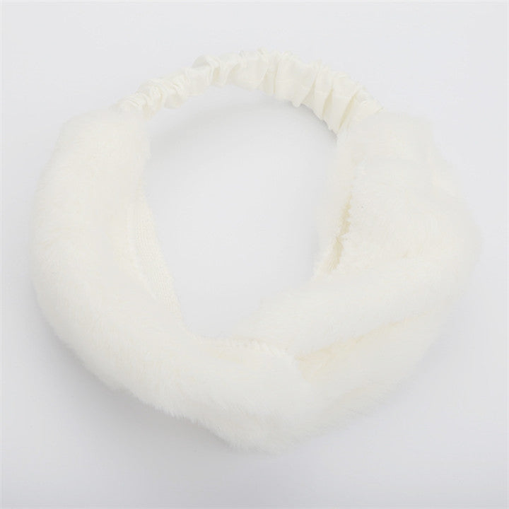 Simple Sweet And Cute Thickening Cross Wash Hair Band