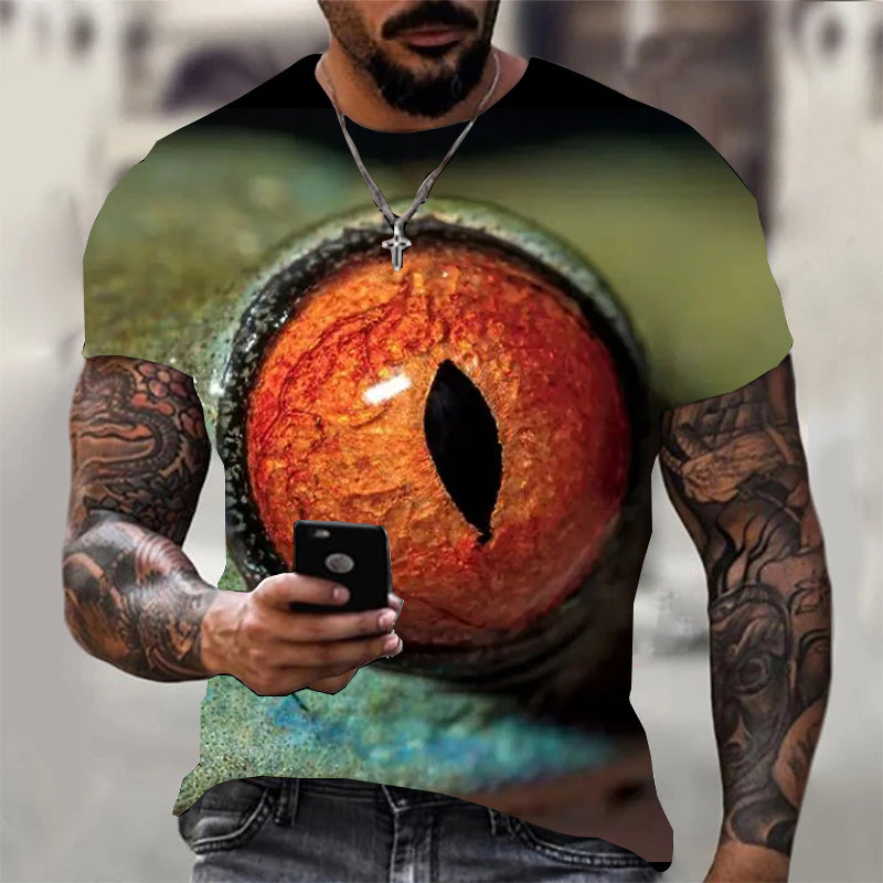 Men's Fashion Printed Short Sleeve T-Shirt Top