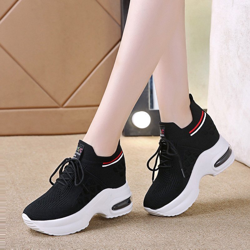 Inner-increasing Thick-soled Sneakers, Lightweight Mesh, Breathable Casual Running Shoes