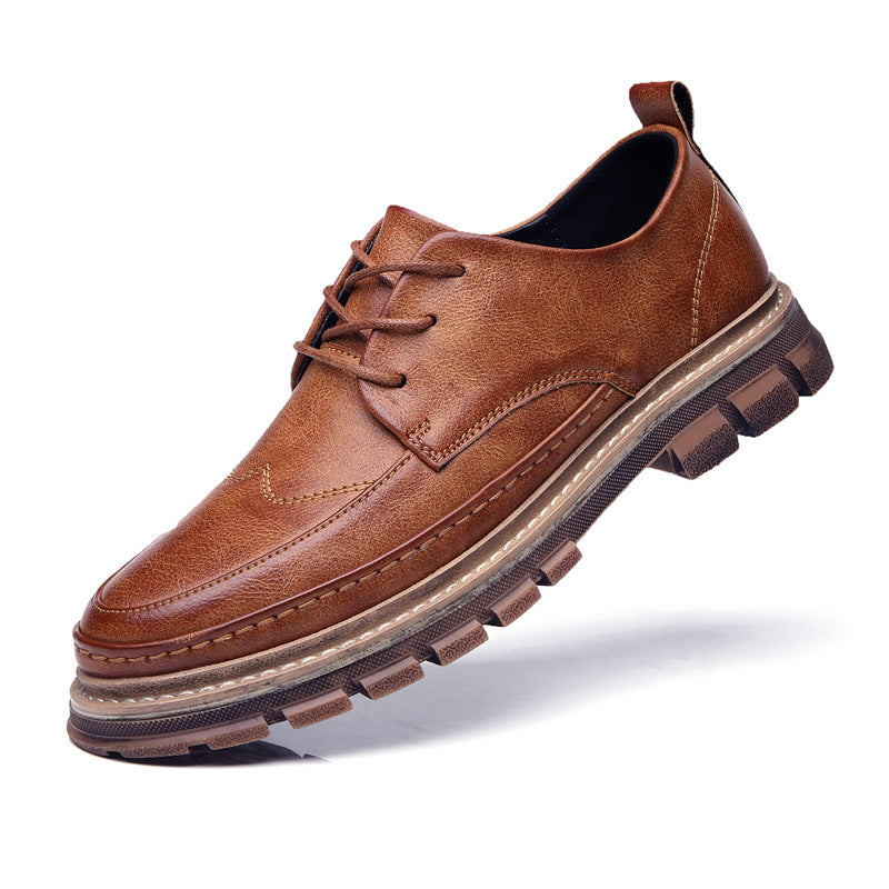 Low Cut Soft Sole Men's Leather Shoes