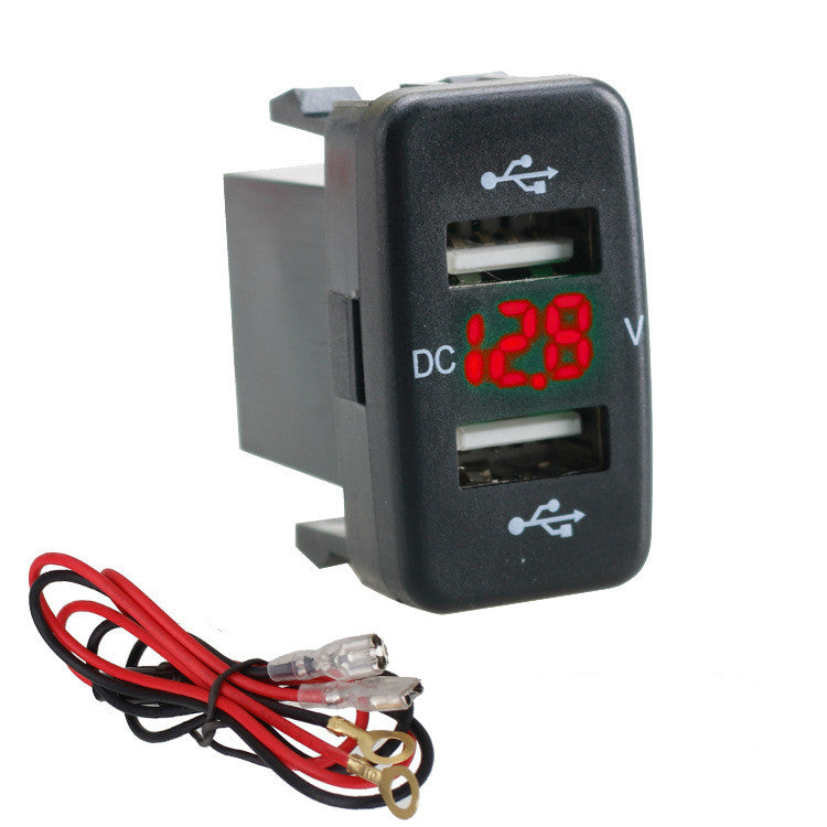 Voltmeter Original Hole USB4.2A Car Charger Special Non-destructive Modification