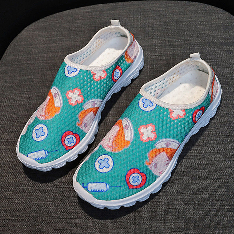 Round Toe Flat Cartoon Women's Shoes