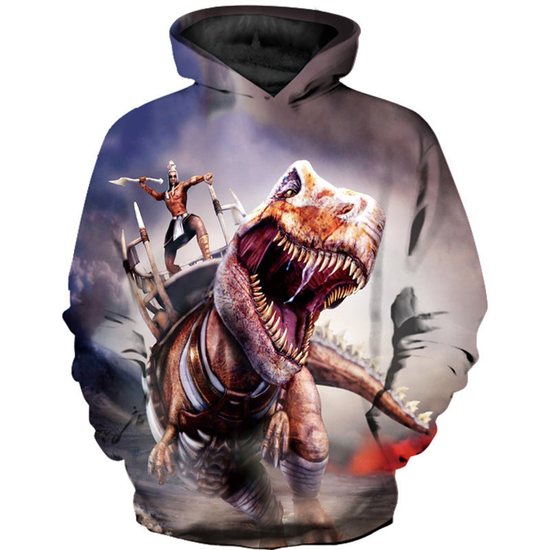 Children's Sweater Dinosaur Pattern 3D Digital Printing Top