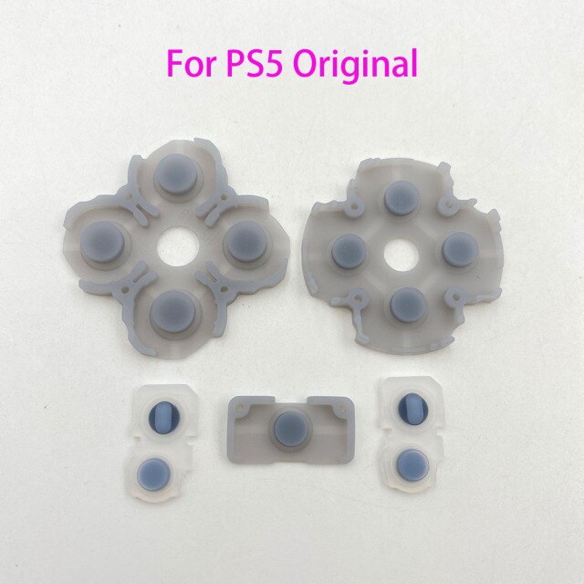 100SETS V1.0 For Playstation 5 Rubber Conductive L R Button Pads For PS5 Controller Silicone ABXY D-Pads