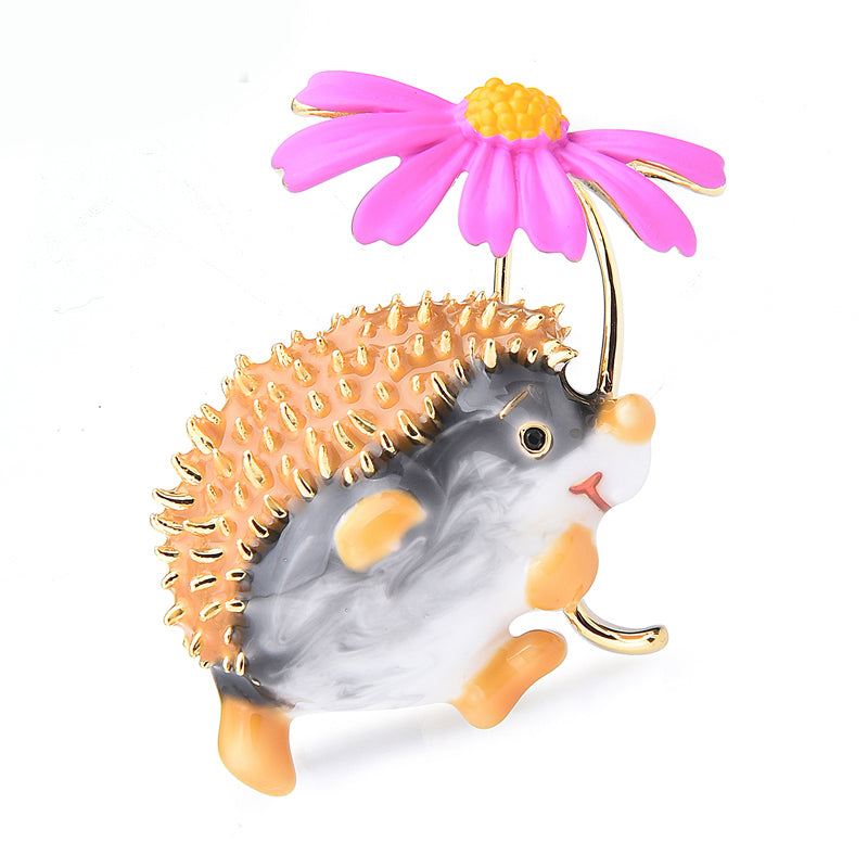 Little hedgehog brooch