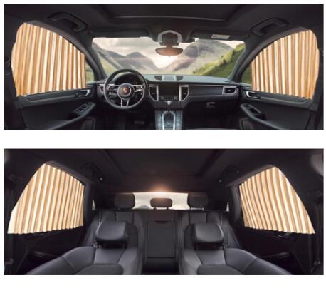 Magnetic Car Curtains Window Shade for Side Windows Baby Sun Shade Protection Adjustable Foldable Car Accessories