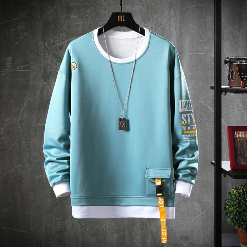 Round Neck Pullover Loose Sweater Tide Brand Men's Clothing