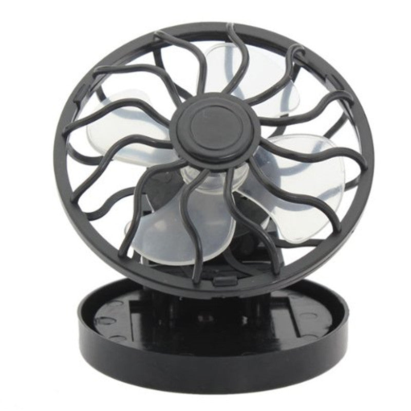 Small solar fan with clip