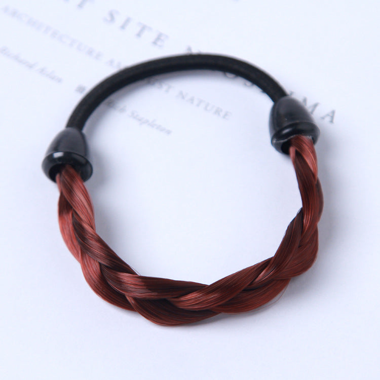 Simple hair rope braid elastic hair band wig hair ring