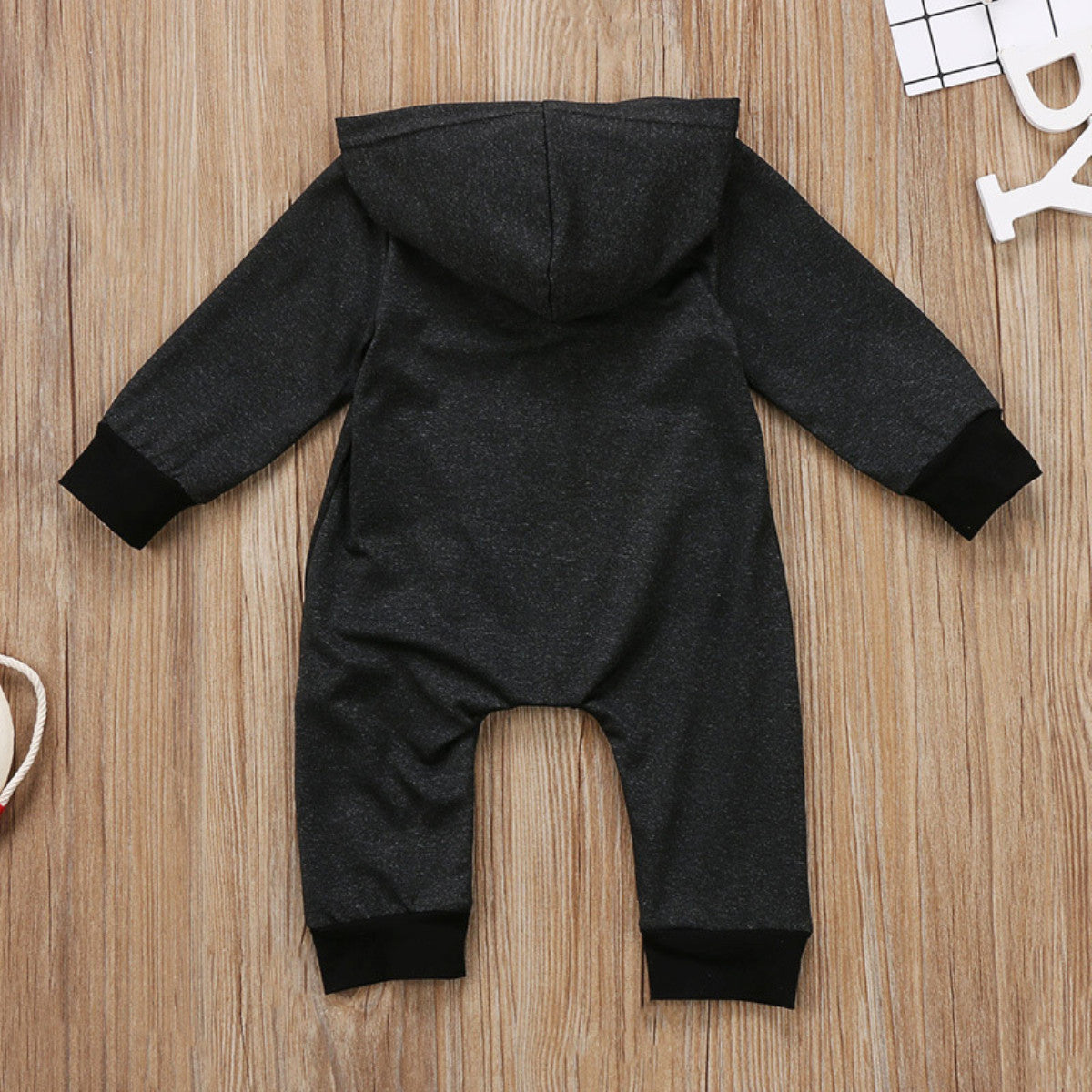 The New Boys' Long-Sleeved Hooded Jumpsuit