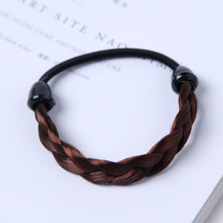 Simple hair rope braid elastic hair band wig hair ring