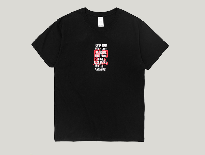 INF Men's Wear|2020 Spring and Summer New Trends Chinese Characters Make "Open the Door" Print Men's Short Sleeve T-Shirt