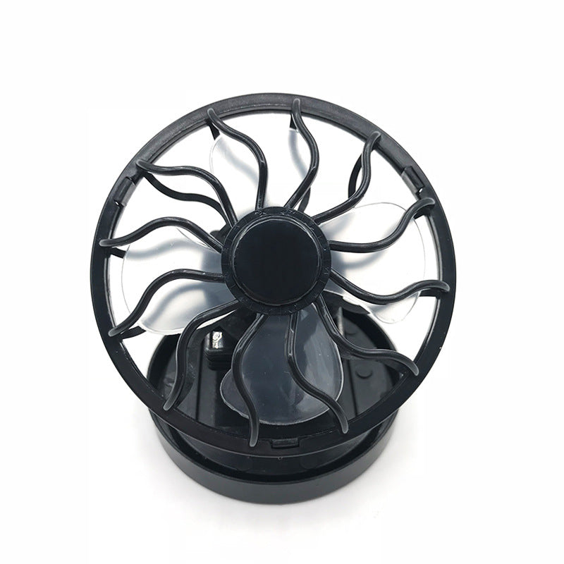 Small solar fan with clip