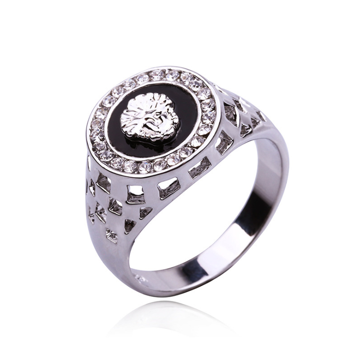 Fast Selling Wish Exploits Jewelry, European And American Lion's Head Ring A Large Number Of Spot Ring Wholesale Men's Rings