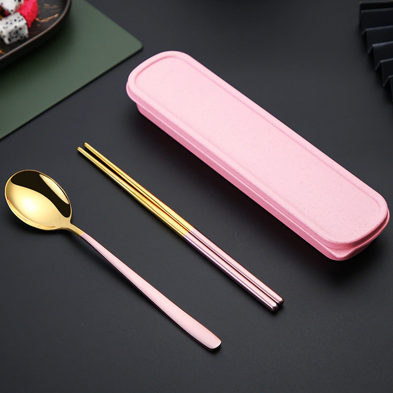 Stainless Steel Portable Tableware Korean Style