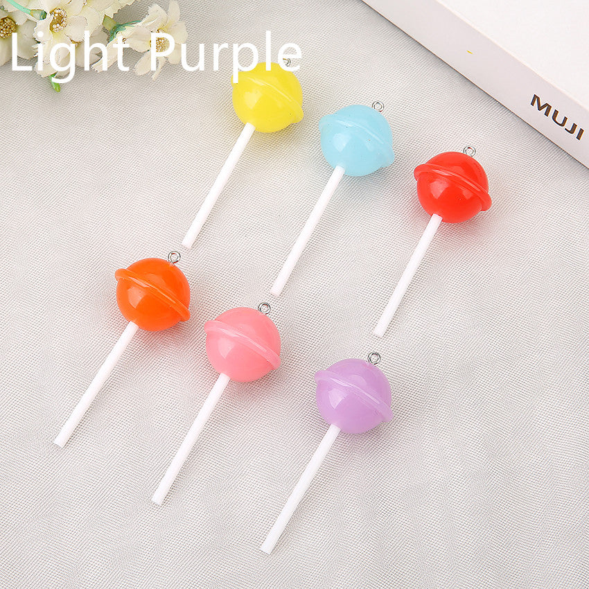 Simulation food play lollipop resin accessories hanging DIY materials