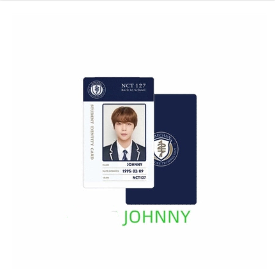 NCT127 HAECHAN TAEYONG JAEHYUN student ID card