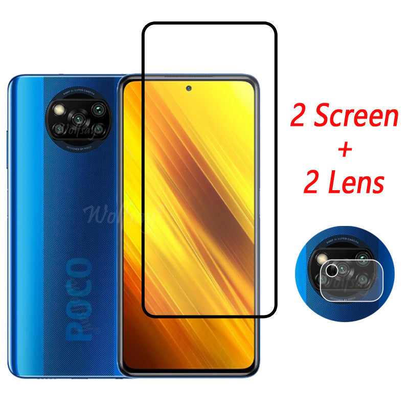 Full Cover Tempered Glass For Xiaomi Poco X3 NFC Screen