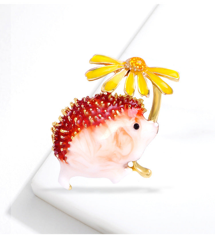 Little hedgehog brooch