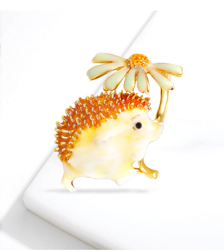 Little hedgehog brooch