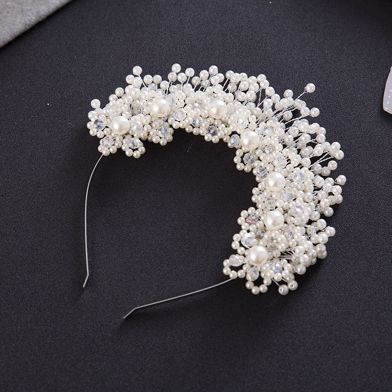 Korean Bridal Hair Accessories, Pearl Headbands, Hair Bands, Pink Head Flowers, Wedding Accessories, Flowers, Wedding Accessories