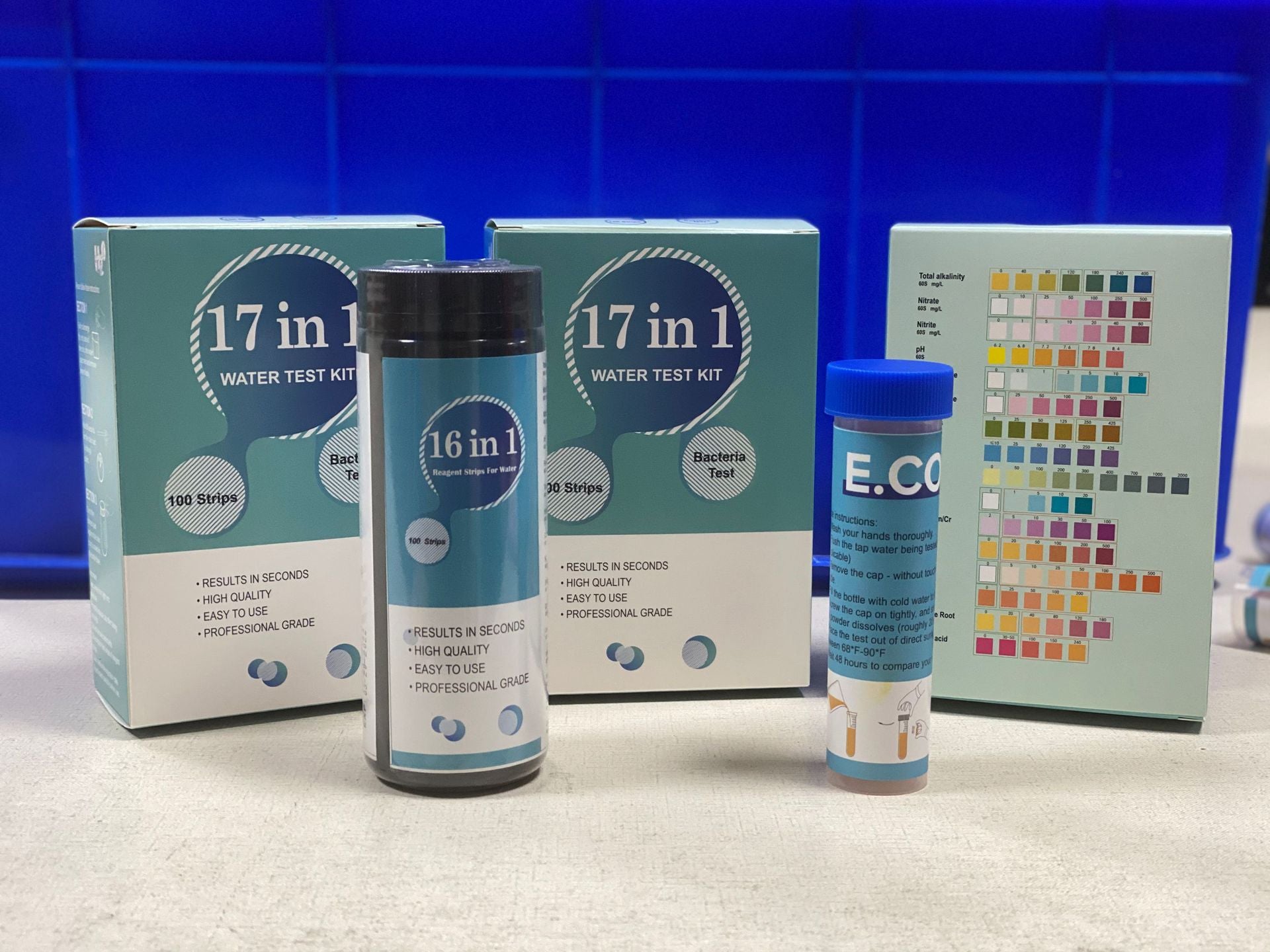 Source Factory 17-In-1 Water Quality Test Strip Contains E. Coli Test Accurate